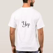 Nopeまたははい Tシャツ (裏面)