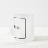 NOPEフロステッドマグ フロストグラスマグカップ (正面左)