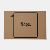 NOPE大型ドアマット ドアマット (正面)