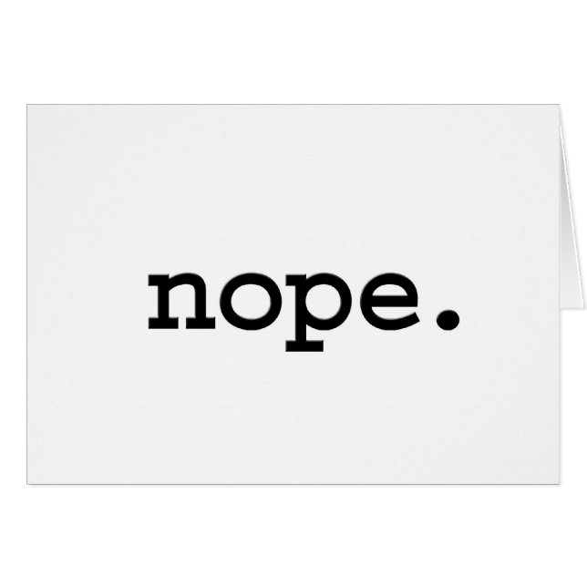 nope. (正面横)