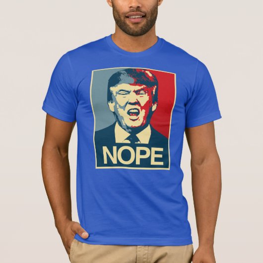 NOPE -アンチ切札ポスター-アンチ切札- Tシャツ (正面)