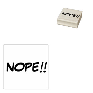「NOPE」インクスタンプ ラバースタンプ