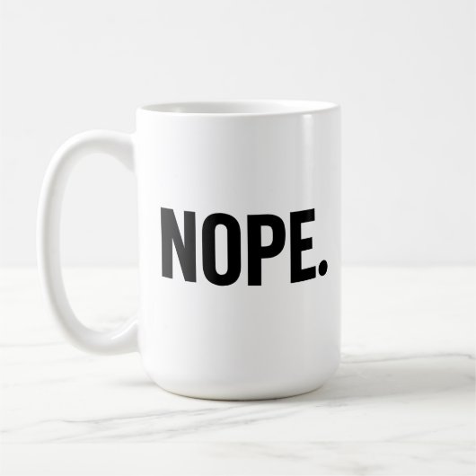 NOPE コーヒーマグカップ (左)