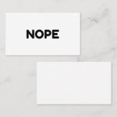 NOPE コーリングカード (正面/裏面)