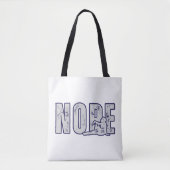 NOPE トートバッグ - ミニマルで面白い気分の再利用可能なバッグ (正面)