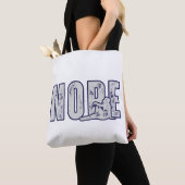 NOPE トートバッグ - ミニマルで面白い気分の再利用可能なバッグ (クローズアップ)