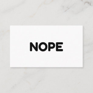 NOPE 名刺