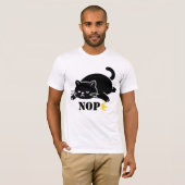 NOPE 猫好きのためのユーモアTシャツ Tシャツ (正面フル)