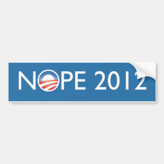 Nope 2012年 バンパーステッカー