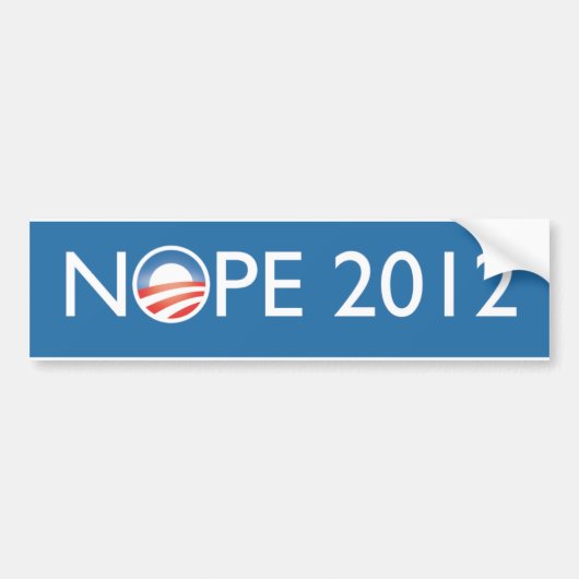 Nope 2012年 バンパーステッカー (正面)