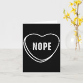 Nope Anti Valentines Day  カード (黄色い花)