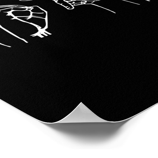 Nope Asl Pro Deaf Awareness Sign Language Interpre ポスター (角)