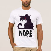 NOPE BLACK CAT Tシャツ (正面)