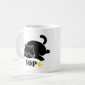 NOPE Cat Funny for Cat Lovers コーヒーマグカップ (正面左)