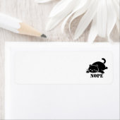 NOPE Cat Funny for Cat Lovers ラベル (インサイチュ)