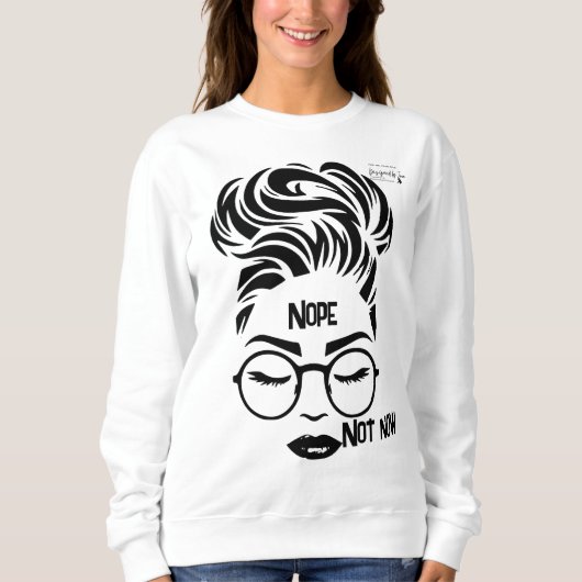 Nope Crewneck Sweater スウェットシャツ (正面)