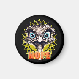 "Nope Cute Ostrich" Magnet マグネット