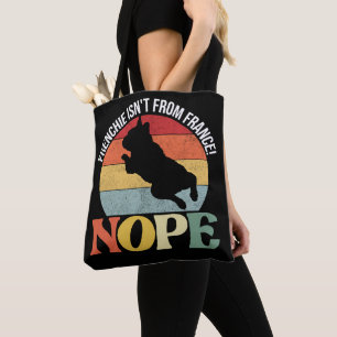 Nope frenchieはフランスからではない – 黒トート – バッグ