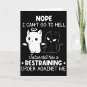 Nope I Can't Go To Hell Satan Still Has A Restrain カード (正面)