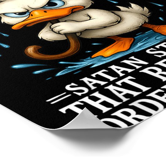 Nope I Can't Go To Hell Satan Still Has Restrainin ポスター (角)