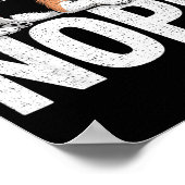 Nope Lazy Beagle  ポスター (角)