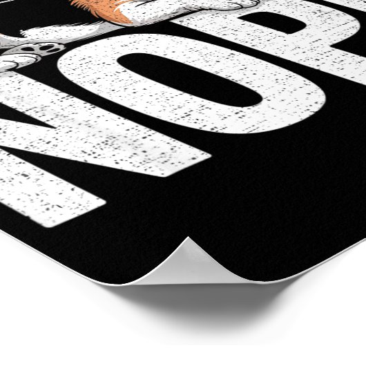 Nope Lazy Beagle  ポスター (角)