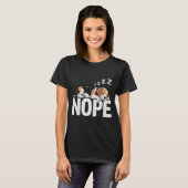 Nope Lazy Beagle  Tシャツ (正面フル)