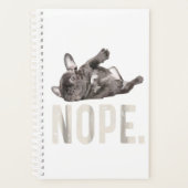 Nope Lazy French Bulldog Lover Gift プランナー手帳 (正面)