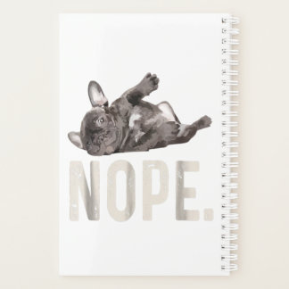 Nope Lazy French Bulldog Lover Gift プランナー手帳