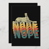 Nope Lazy Whipet Dog – 犬愛好家ギフト シーズンカード (正面/裏面)