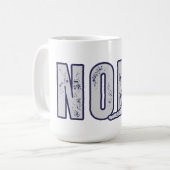 NOPE – Minimal Funny Mood Coffee Cup コーヒーマグカップ (正面左)