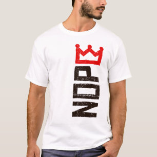 Nope No Kings抗議サイン垂直 Tシャツ