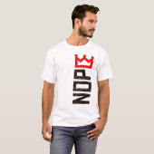 Nope No Kings抗議サイン垂直 Tシャツ (正面フル)