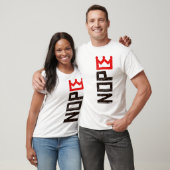 Nope No Kings抗議サイン垂直 Tシャツ (ユニセックス)