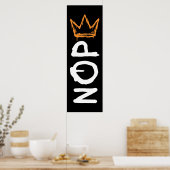 Nope No Kings America Democracy Anti-Trump I ポスター (キッチン)