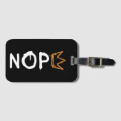 Nope No Kings America Democracy Anti-Trump I ラゲッジタグ (正面横)