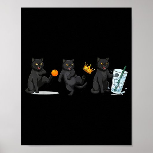 Nope no kings no ice cat funny political meme  ポスター (正面)