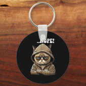 Nope! Nope - Employee Work Colleagues Teenager Cat キーホルダー (正面)