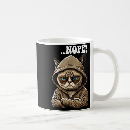 Nope! Nope - Employee Work Colleagues Teenager Cat コーヒーマグカップ (右)