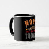 Nope Not おもしろい Today Sloth Life lovers マグカップ (正面左)