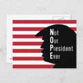 NOPE Not Out President Everポストカード ポストカード (正面/裏面)