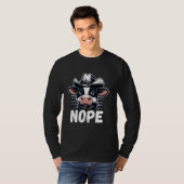 Nope Not Todayおもしろい農家Nope Cow Lover Graphi Tシャツ (正面フル)