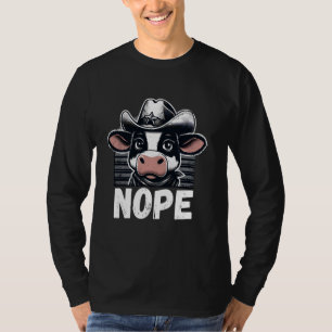 Nope Not Todayおもしろい農家Nope Cow Lover Graphi Tシャツ