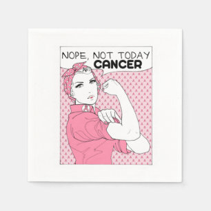 NOPE NOT TODAYがん乳がん認識度 スタンダードカクテルナプキン