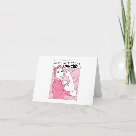 Nope Not Todayがん乳がん認識度 招待状 (正面)