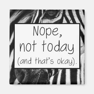 Nope Not TodayとThat Is Ok Zebra EDS Magnet マグネット
