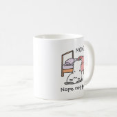 “Nope, Not Today” グランピーキャット マグカップ – 怠惰な月曜日のマグカップ (正面右)