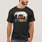 Nope Not Today Cat怠惰な眠い皮肉ヴィンテージR Tシャツ (正面)