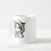 Nope Not Today Cat, Cat, おもしろいCoffee Lover, Grump コーヒーマグカップ (正面左)