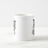 Nope Not Today Cat, Cat, おもしろいCoffee Lover, Grump コーヒーマグカップ (中央)
